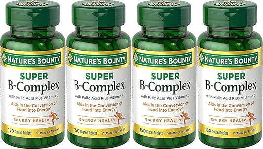Nature's Bounty B-Complex with Folic Acid 150 Each 4)