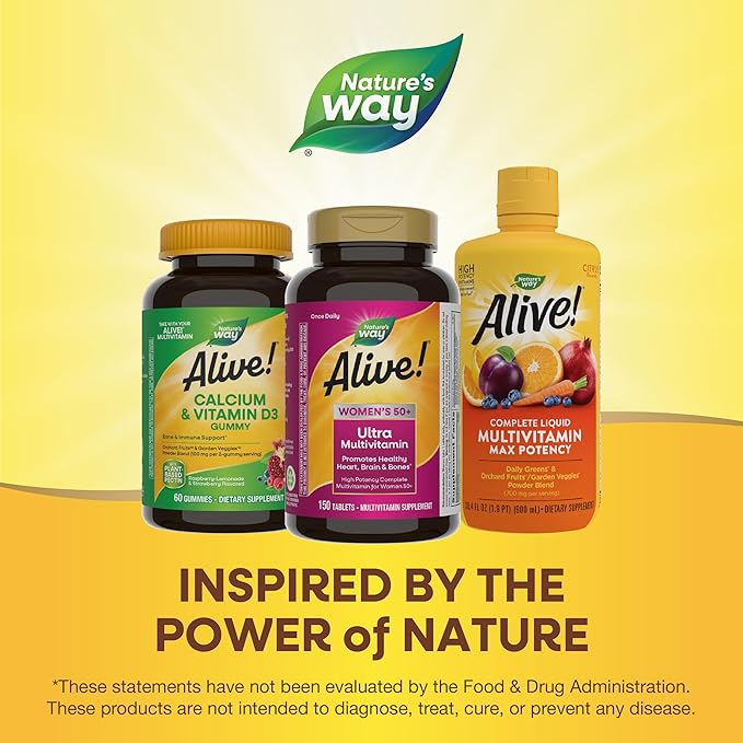 Nature’s Way Alive! Women’s 50+ Ultra B12, Gluten-Free, 150 Tablets