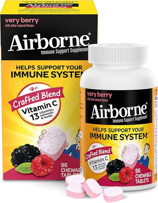 Airborne 1000mg Vitamin C Chewable Tablets 96 Chewable
