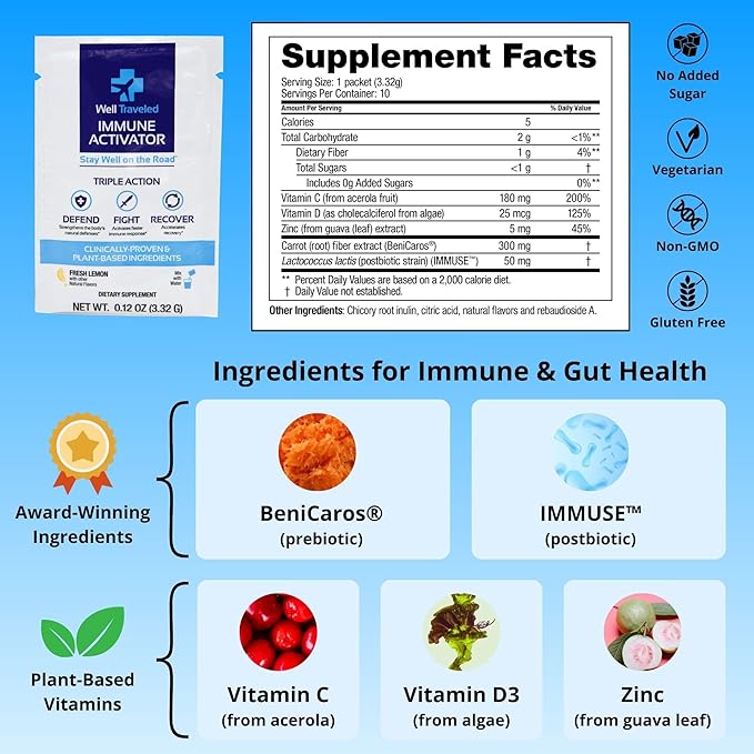 Immune Activator, Natural Drink Mix 10 Count