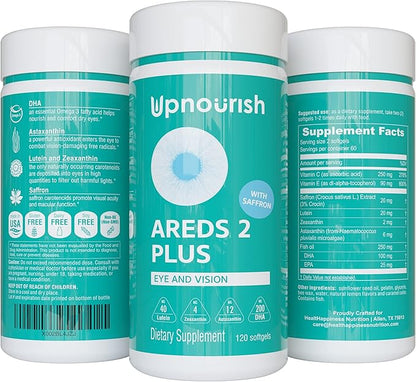 UpNourish AREDS 2+ 120 softgels