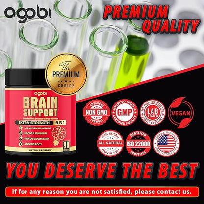 Brain Support Supplement for 3 Months 20:1, Gotu 90 Capsules