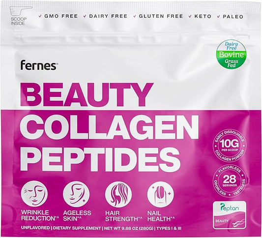 Hydrolyzed Collagen Peptides Supplement Powder 28 Servings, 9.88 oz,