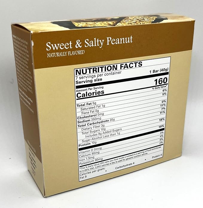 Sweet & Salty Peanut Bar (7 bars/box)