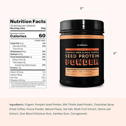 Sun Bay Organics Pumpkin and Milk 1lb Canister 13g Protein