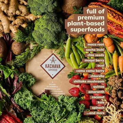Ka’Chava All-In-One Nutrition Shake Blend, Chocolate, 85+ Superfoods, 26g Vitamins 25g Plant-Based 2lb