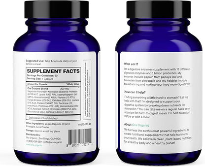 Ora Organic Multi-Enzyme Supplement 30 Easy