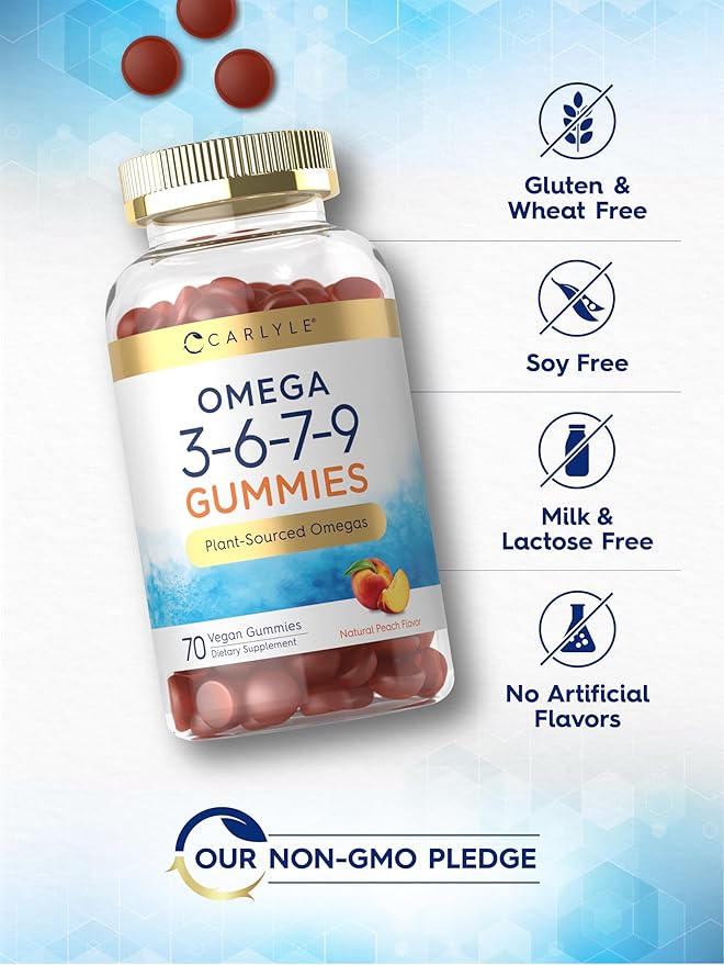 Carlyle Omega 3 6 7 9 Gummies 70 Count