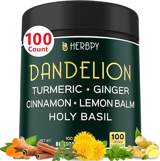 Dandelion Root Supplement 7500mg 6in1 100 Dandelion