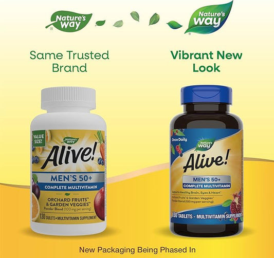 Nature’s Way Alive! Men’s 50+ Complete 130 Tablets