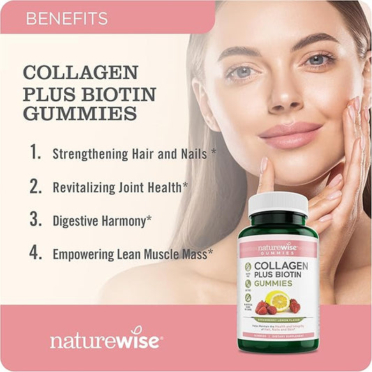 NatureWise Collagen Gummies 1 & 3 Collagen 90 Count[45-Day Count[45-Day Supply]
