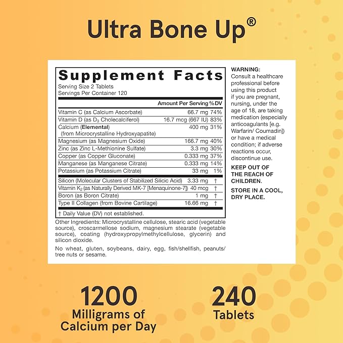 Jarrow Formulas Ultra BoneUp, Includes MK-7 240 Bone