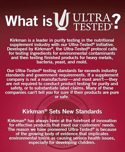 Kirkman - Alpha Lipoic Acid 50 mg - 90 Capsules - Potent Antioxidant - Protects Against Harmful Radicals - Hypoallergenic