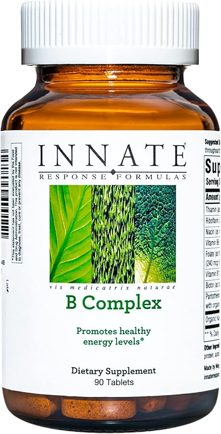 INNATE Response Formulas B Complex 9 Food 90 Tablets