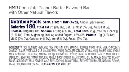 HMR Bar, Chocolate Peanut Butter Protein Bar 10g of 24 Count