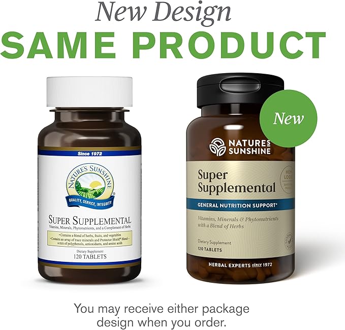 Nature's Sunshine Super Supplemental, 120 Tablets