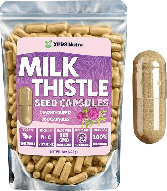 Milk Thistle Seed Capsules 360 Count (6 Month
