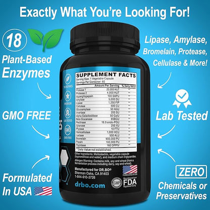 Digestive Enzymes Supplements Plant Based