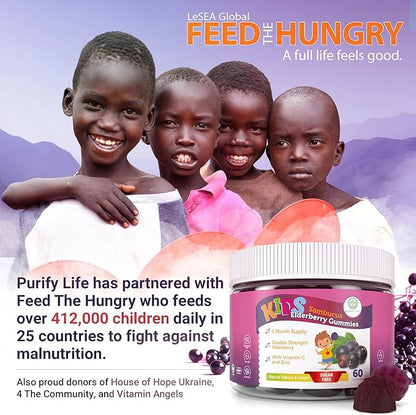 Sugar-Free Kids Elderberry Gummies with Vitamin (60 Ct)