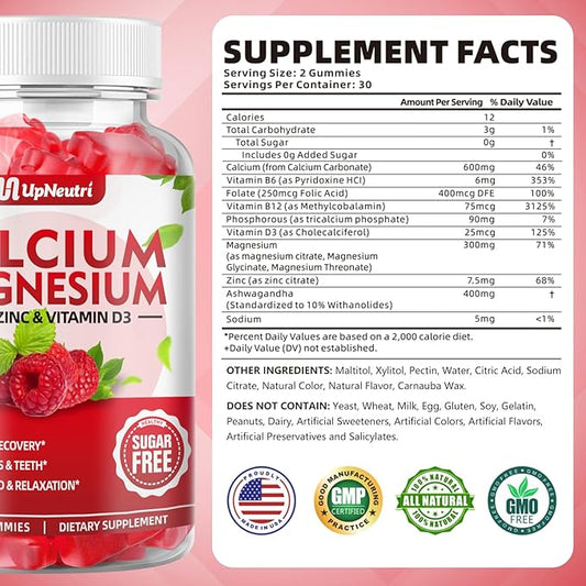 Calcium Magnesium Zinc with Vitamin D3 60 Count