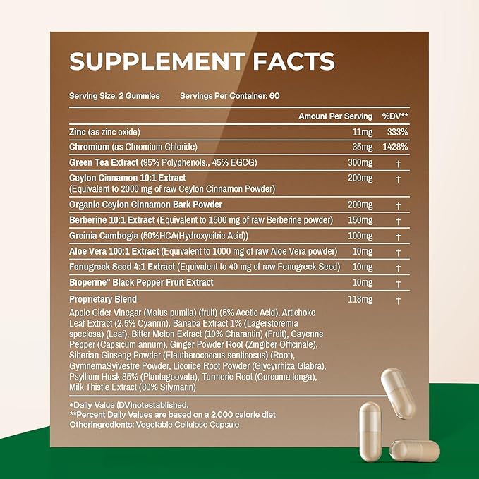 Berberine Supplement with Ceylon Cinnamon 1500mg: 5X with
