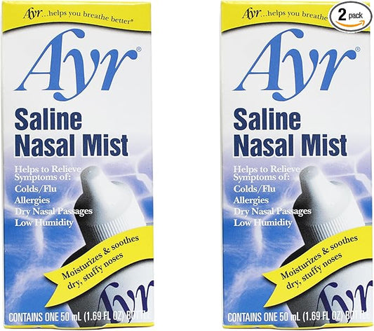 Ayr Saline Nasal Mist, 1.69-Ounce Spray 2 Count