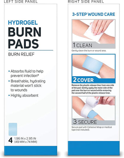 Care Science Hydrogel Sterile Burn Dressing 4 ct