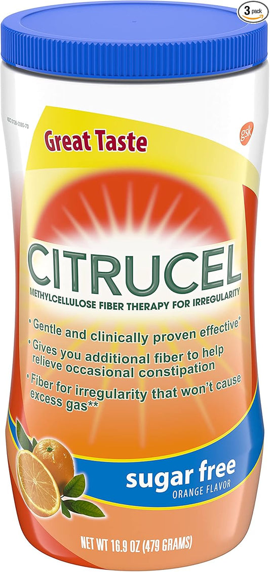 Citrucel Fiber Therapy Methylcellulose Sugar Free, 16.9 oz 3)