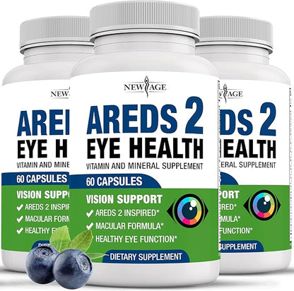 NEW AGE AREDS 2 Eye Vitamin 6000mg Lutein 180 Count