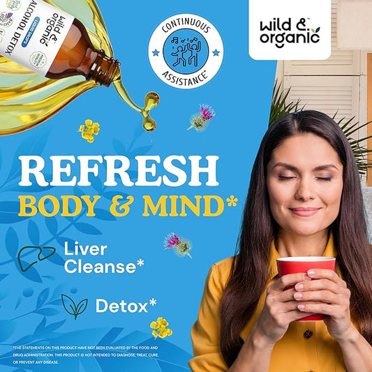 Wild & Organic Alcohol Detox Cleanse Drops 4 oz