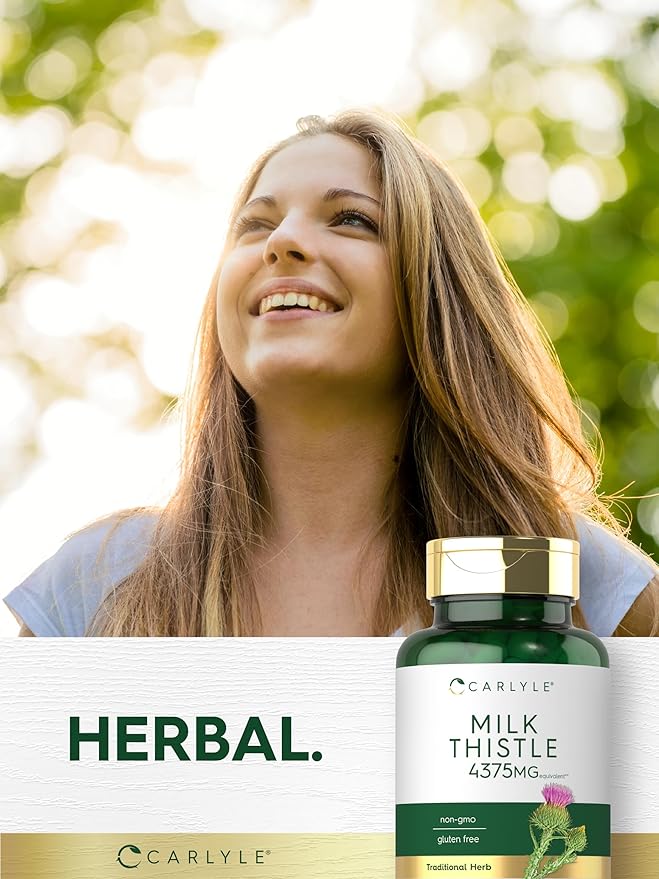 Carlyle Milk Thistle Supplement 4375mg | 120 Capsules