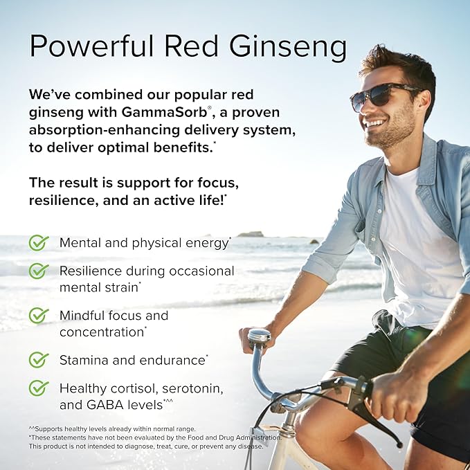 Terry Naturally HRG80 Red Ginseng Energy 30 Chewable HRG80 - 30 Servings