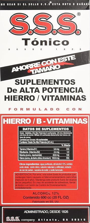 SSS Tonic Liquid 20 OZ