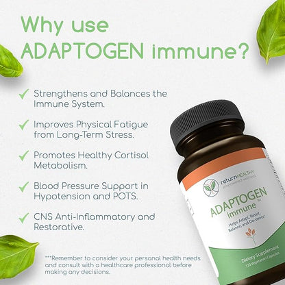 Adaptogen Immune, Adaptogens Supplements, Ashwagandha Supplements 120 Capsules