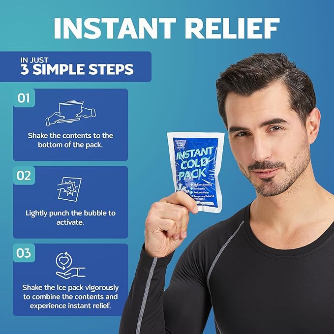 Instant Ice Cold Pack (6” x 4.5”) 100 Packs