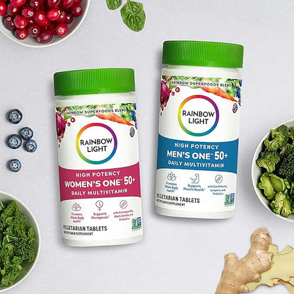 Rainbow Light Multivitamin for Men 50+, 50+ Multivitamin 150 Tablets