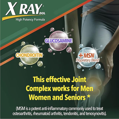 X Ray High Potency Joint Health 1500mg, Chondroitin 300mg, MSM 120 mg, 50 Count