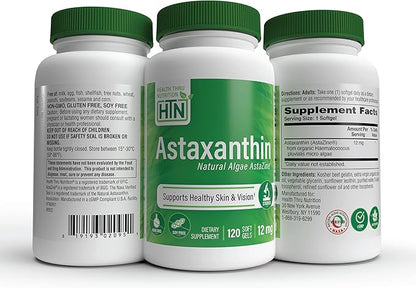 Health Thru Nutrition Astaxanthin Triple Strength 12mg 120 120 Softgels