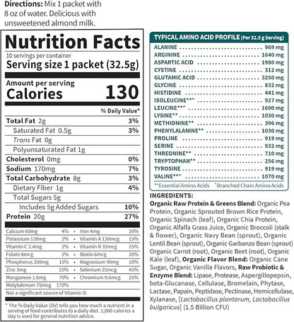 Garden of Life Raw Organic Protein 10ct Tray
