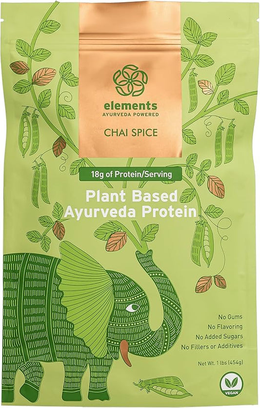 Elements Plant Based Vegan Protein Powder 1lb Pack 14 Servings
