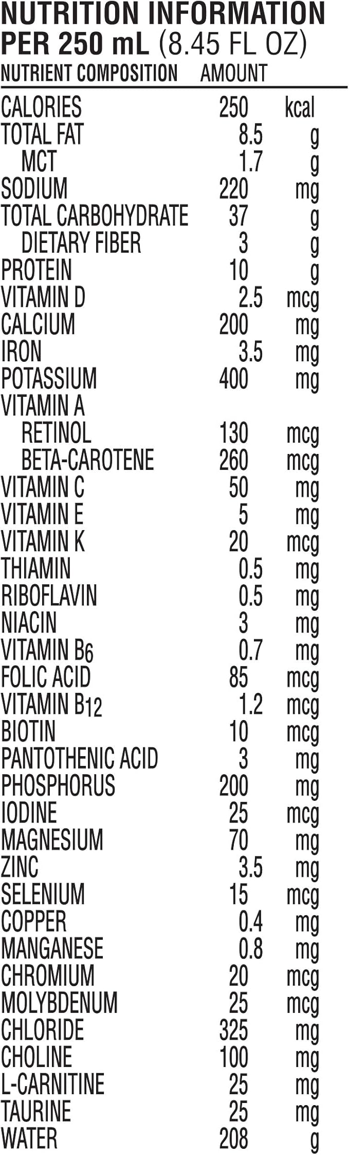 Nutren 1.0 Fiber Complete Nutrition, Vanilla, 8.45 Ounce 24)