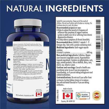 Summit Supplements - NAC Supplement 600mg, 150 Capsules