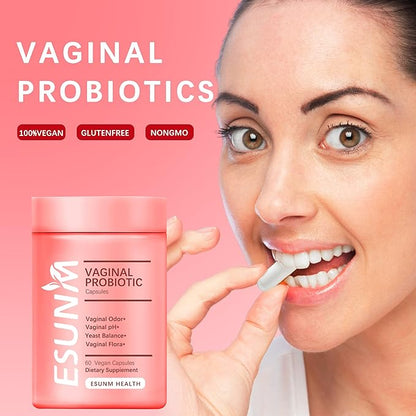 Women's Vaginal Health Supplement,Vaginal Probiotics for Women pH Balance Prebiotics & Lactobacillus Probiotic,Promote Healthy Vaginal Odor & Vaginal Flora, 60 Count