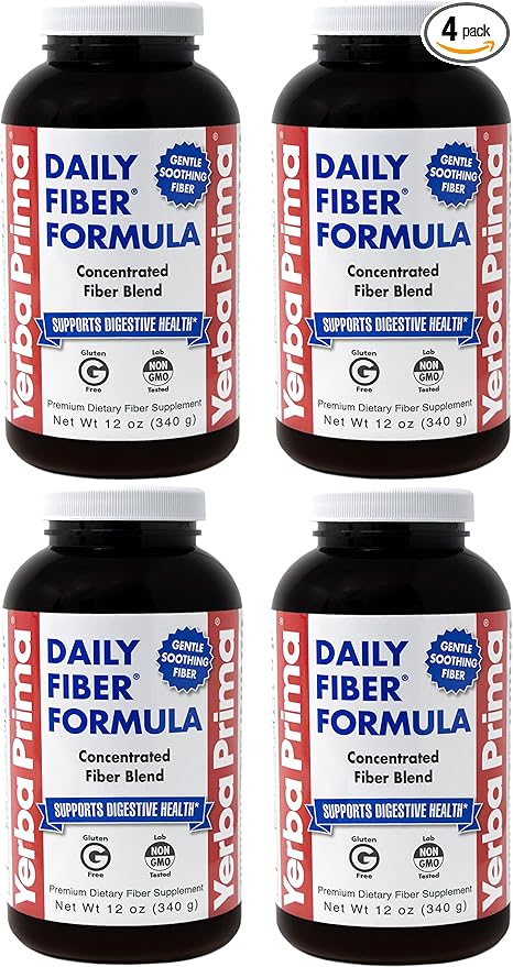 Yerba Prima Daily Fiber Formula Powder 12 oz 4) -