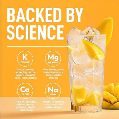 Keppi Keto Hydration Electrolytes - Mango - Electrolyte Powder no Sugar - Sips Like Sunshine - Keto Electrolytes Powder - Electrolytes Powder Sugar Free - Electrolytes Powder