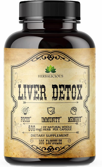 Milk Thistle Natural Cleanse and Detox (100 Capsules)