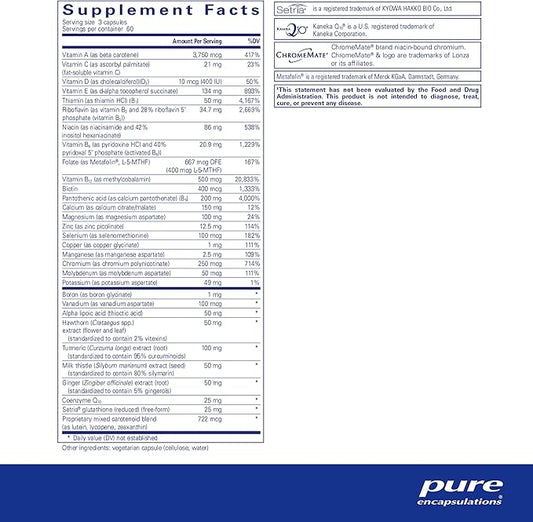 Pure Encapsulations UltraNutrient CoQ10 & 180 Capsules