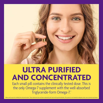 InnovixLabs Purified Omega 7 Supplement, 210mg Omega-7 Palmitoleic Omega-7 Fish 5 Star 30 Capsules