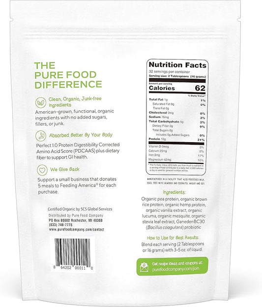 Plant Based Protein Powder with Probiotics 2-Pack