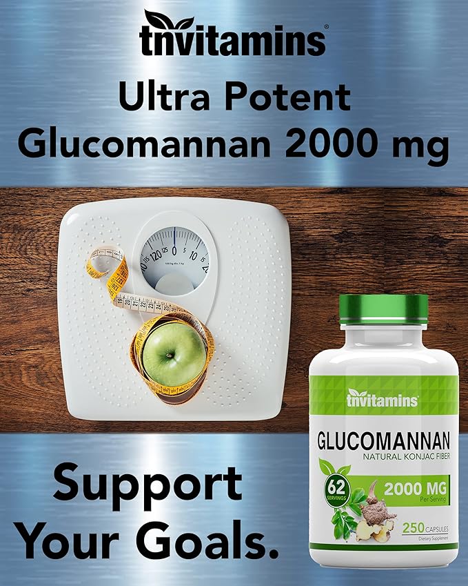 Glucomannan Capsules 2000 MG 250 Count
